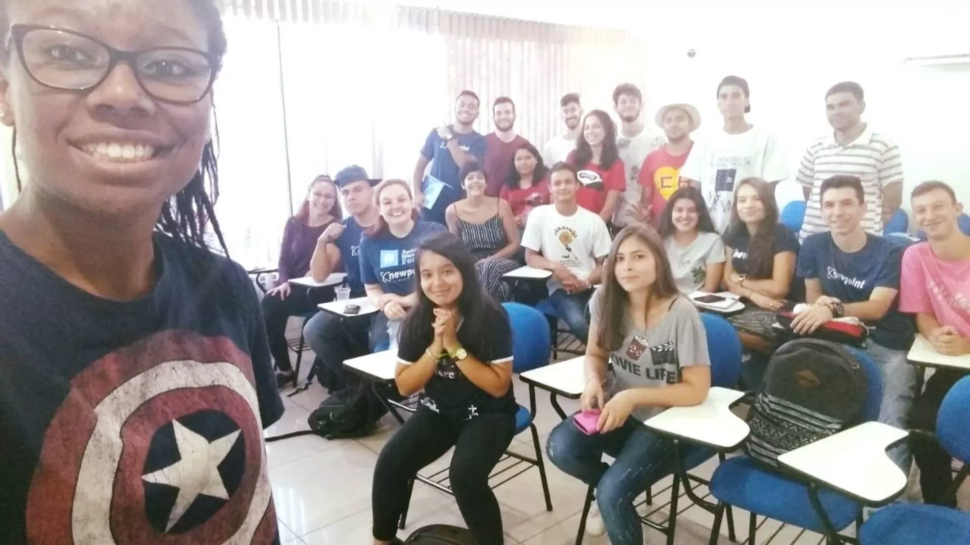 Estrutura moderna da escola